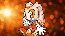 Size: 1920x1080 | Tagged: safe, artist:soniclover82, cream the rabbit, solo, wallpaper