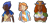 Size: 2500x1200 | Tagged: safe, artist:future-gamefreak, knuckles the echidna, human, 2013, arms folded, body hair, bust, clothes, dark skin, freckles, frown, humanized, knuckles' hat, simple background, smile, team sonic, transparent background, trio