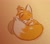 Size: 986x870 | Tagged: safe, artist:aokiyoki_, miles "tails" prower, 2025, cute, eyes closed, signature, sleeping, solo, transparent background, wrapped in tails
