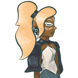 Size: 1500x1500 | Tagged: safe, artist:alloyahy, whisper the wolf, human, 2019, dark skin, ear piercing, earring, eyes closed, freckles, frown, humanized, simple background, solo, standing, transparent background