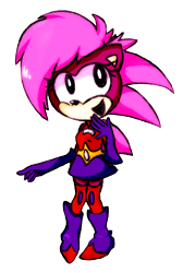 Size: 950x1416 | Tagged: safe, artist:megalatias, sonia the hedgehog, 2014, cute, mouth open, open smile, simple background, smile, solo, standing, transparent background
