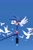 Size: 1365x2048 | Tagged: safe, artist:potatokoko, sonic the hedgehog, bird, 2025, blue background, dove, eyes closed, feather, group, simple background, solo focus, standing, stretching, wings