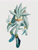 Size: 1280x1682 | Tagged: safe, artist:bzart55, silver the hedgehog, 2025, deviantart watermark, lineless, mid-air, neck fluff, obtrusive watermark, pointing, simple background, smile, smiling at viewer, solo, watermark, white background