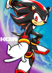 Size: 2480x3508 | Tagged: safe, artist:darkshortyx, shadow the hedgehog, sonic adventure 2, redraw, solo