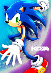 Size: 2480x3508 | Tagged: safe, artist:darkshortyx, sonic the hedgehog, sonic adventure 2, redraw, solo