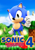 Size: 1124x1617 | Tagged: safe, artist:finnakira, sonic the hedgehog, 2014, 3d, abstract background, classic sonic, classic sonic (universe), grass, hand on hip, pointing, redraw, ring, smile, smiling at viewer, solo, sonic 4:episode 1, splash hill zone, wallpaper