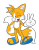 Size: 720x913 | Tagged: safe, artist:sonic-ray, miles "tails" prower, 2025, barefoot, flat colors, hand on hip, looking at viewer, mouth open, open smile, paws, sandals, simple background, smile, smiling at viewer, solo, standing, transparent background, v sign, wink