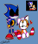 Size: 611x692 | Tagged: safe, artist:cstuff7, metal sonic, tails doll, sonic r, 2022, black sclera, blue background, duo, hand on hip, headpats, heart, looking at each other, looking at them, looking down, looking down at them, looking up, looking up at them, outline, petting, redraw, reference inset, robot, signature, simple background, sitting, standing, white outline
