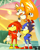 Size: 800x1000 | Tagged: safe, artist:ishida1694, knuckles the echidna, miles "tails" prower, sonic the hedgehog, echidna, fox, hedgehog, sonic the ova, 2018, abstract background, classic knuckles, classic sonic, classic sonic (universe), classic tails, daytime, flying, looking offscreen, male, mouth open, open smile, ova style, signature, smile, spinning tails, standing, team sonic, trio