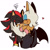 Size: 1280x1270 | Tagged: safe, artist:cosminette, rouge the bat, shadow the hedgehog, 2017, cheek squish, cross popping vein, duo, eyes closed, frown, heart, looking at them, not shipping, platonic, simple background, smile, squinting, standing, white background