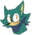 Size: 842x918 | Tagged: safe, artist:pakigecko, wolf, 2018, bandana, blushing, bust, cute, ear fluff, flat colors, gears the wolf, gizmo the wolf, glasses, looking at viewer, one fang, simple background, smile, solo, transparent background