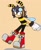 Size: 662x803 | Tagged: safe, artist:oakglove, charmy bee, bee, 2025, aged up, boots, cream background, eyewear on head, goggles, goggles on head, hands behind back, hands together, looking at viewer, male, older, shoelaces, simple background, smile, smiling at viewer, solo, standing, standing on one leg, teenager