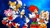 Size: 1920x1080 | Tagged: safe, artist:soniclover82, amy rose, cream the rabbit, knuckles the echidna, miles "tails" prower, sonic the hedgehog, group, wallpaper