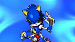 Size: 1192x670 | Tagged: safe, artist:soniclover82, metal sonic, alternate version, solo, wallpaper