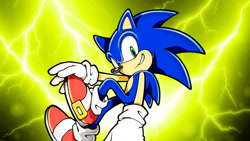 Size: 1192x670 | Tagged: safe, artist:soniclover82, sonic the hedgehog, alternate version, solo, wallpaper
