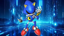 Size: 1920x1080 | Tagged: safe, artist:soniclover82, metal sonic, 3d, solo, wallpaper