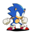 Size: 2503x2395 | Tagged: safe, artist:jaqartdood, sonic the hedgehog, 2022, classic sonic, classic sonic (universe), clenched fists, frown, looking offscreen, shadow (lighting), signature, simple background, solo, standing, white background