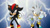 Size: 1192x670 | Tagged: safe, artist:soniclover82, shadow the hedgehog, silver the hedgehog, 3d, alternate version, duo, wallpaper