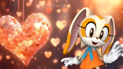 Size: 1920x1080 | Tagged: safe, artist:soniclover82, cream the rabbit, 3d, solo, wallpaper