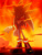 Size: 600x800 | Tagged: safe, artist:ladygt, silver the hedgehog, sonic the hedgehog (2006), 2012, abstract background, backlighting, dust clouds, fire, looking up, mouth open, outdoors, solo, speedpaint available, speedpaint in description, standing, youtube link in description