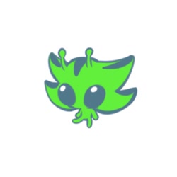 Size: 1024x1024 | Tagged: safe, artist:justshadowotp, shadow the hedgehog, 2025, alien, antenna, cute, flat colors, looking offscreen, no mouth, shadowbetes, simple background, sitting, solo, species swap, white background