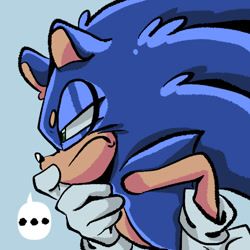 Size: 474x474 | Tagged: safe, artist:daniieiei, sonic the hedgehog, ..., icon, solo