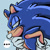 Size: 474x474 | Tagged: safe, artist:daniieiei, sonic the hedgehog, ..., icon, solo