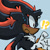 Size: 474x474 | Tagged: safe, artist:daniieiei, shadow the hedgehog, exclamation mark, icon, question mark, solo