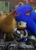 Size: 1491x2048 | Tagged: suggestive, artist:_nav_o, artist:navarritoart, miles "tails" prower, nine, sonic the hedgehog, 2025, 3d, abstract background, assisted exposure, blushing, duo, frown, indoors, kneeling, looking at them, looking away, nine x sonic, shipping, show accurate, signature, sitting, smile, sonic x tails, undressing
