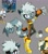 Size: 1804x2048 | Tagged: safe, artist:absystmp, tangle the lemur, 2025, grey background, reference inset, simple background, smile, smiling at viewer, solo, sonic the hedgehog (idw), standing, standing on one leg