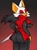 Size: 3004x4096 | Tagged: safe, artist:roboticsteve, rouge the bat, butt, gradient background, solo, weapon