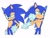 Size: 1724x1314 | Tagged: safe, artist:yadi_delulu, sonic the hedgehog, hedgehog, exercise, male, solo, white background