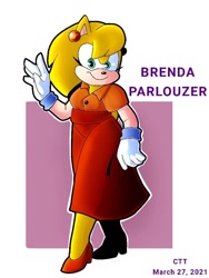Size: 768x1024 | Tagged: safe, artist:cerberustheterrible, brenda the hedgehog