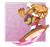 Size: 1280x1210 | Tagged: safe, artist:chaobucks, oc, oc:reef the seagull, bird, 2024, abstract background, clothes, echo background, extreme gear, female, gloves, hair, holding something, looking at viewer, mouth open, open smile, outline, raised tail, seagull, shoes, smile, smiling at viewer, socks, solo, solo female, white outline