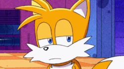 Size: 498x279 | Tagged: artist needed, safe, miles "tails" prower, fox, animated, eyeroll, male, solo, tails is not amused, unamused
