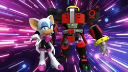 Size: 1920x1080 | Tagged: safe, artist:soniclover82, e-123 omega, rouge the bat