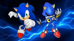 Size: 1920x1080 | Tagged: safe, artist:soniclover82, metal sonic, sonic the hedgehog