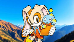 Size: 1192x670 | Tagged: safe, artist:soniclover82, cream the rabbit