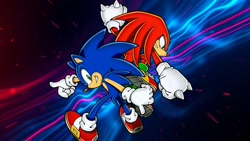 Size: 1920x1080 | Tagged: safe, artist:soniclover82, knuckles the echidna, sonic the hedgehog