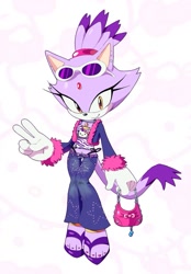 Size: 749x1076 | Tagged: safe, artist:chaosc0ntr0l, blaze the cat