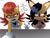 Size: 4000x3000 | Tagged: safe, artist:fartist2020, nicole the hololynx, sally acorn, tangle the lemur, cross popping vein, dialogue, he asked for no pickles, meme, text, this won't end well, trio