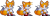 Size: 420x136 | Tagged: safe, artist:jsevion, miles "tails" prower, fox, 16-bit, 2019, :o, classic sonic (universe), classic tails, looking offscreen, male, mouth open, pixel art, redraw, simple background, solo, sprite, standing, style comparison, tailabetes, transparent background
