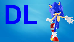 Size: 1024x576 | Tagged: safe, artist:waleedtariqmmd, sonic the hedgehog, 3d, gradient background, mmd, solo