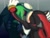 Size: 1098x840 | Tagged: suggestive, artist:crazylonelyrogues, jet the hawk, shadow the hedgehog, bird, hedgehog, 2021, bite mark, blushing, duo, duo male, eyes closed, gay, holding each other, jet x shadow, kiss, kissing neck, male, males only, shipping, sweatdrop