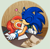 Size: 695x677 | Tagged: safe, artist:bellseashell, sally acorn, sonic the hedgehog, chipmunk, hedgehog, 2020, duo, female, heart, kiss, kiss on cheek, male, map, paper, pencil, sally x sonic, shipping, sitting, sleeping, straight, watermark