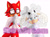Size: 1410x1043 | Tagged: safe, artist:sirinadream, gadget the wolf, lanolin the sheep, sheep, wolf, 2025, blushing, clothes, covering mouth, duo, female, flexing, gadget x lanolin, lidded eyes, looking at them, looking at viewer, male, redraw, shipping, simple background, smile, smiling at viewer, straight, suit, watch, watermark, wedding dress, wedding suit, white background