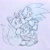 Size: 2048x2046 | Tagged: safe, artist:n9443863741130, artist:ntna7xa, miles "tails" prower, sonic the hedgehog, 2026, :o, duo, holding something, looking at viewer, looking back, looking back at viewer, miles electric, mouth open, standing, traditional media