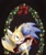 Size: 600x722 | Tagged: safe, artist:guminaxy, miles "tails" prower, sonic the hedgehog, 2026, age difference, bauble, blushing, bow, candy, candy cane, christmas, christmas decorations, duo, food, gay, gradient background, happy, heart, hugging, kiss, kiss on cheek, mouth open, open smile, ribbon, scarf, sharing a scarf, shipping, smile, sonic x tails, sparkles, standing