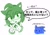 Size: 1292x896 | Tagged: safe, artist:asune_snare, amy rose, sonic the hedgehog, 2025, amy x sonic, blushing, bust, color swap, duo, green amy, green fur, japanese text, lidded eyes, shipping, simple background, speech bubble, straight, white background