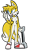 Size: 707x1200 | Tagged: safe, artist:frost-lock, miles "tails" prower, oc, oc:tailsko, fox, 2011, breasts, eyelashes, featureless breasts, flat colors, gender swap, holding something, looking offscreen, mouth open, simple background, solo, transparent background, wrench